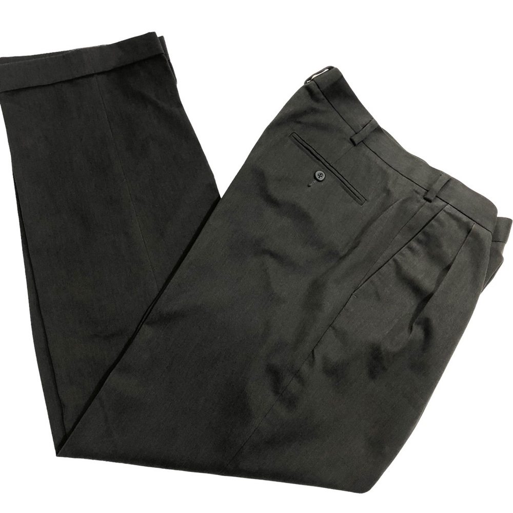 NATURAL ISSUE Pants Trousers size 36x32 Charcoal Gray pleated front